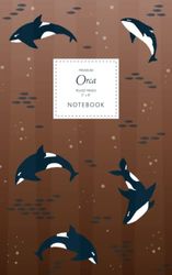 Orca Notebook - Ruled Pages - 5x8 - Premium: (Bronze Edition) Fun notebook 96 ruled/lined pages (5x8 inches / 12.7x20.3cm / Junior Legal Pad / Nearly A5)