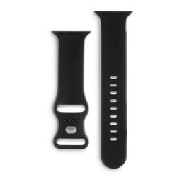 Hama Cinturino per Apple Watch 42/44/45/49mm (per orologio, in silicone, cinturino da polso, sostituibile) nero