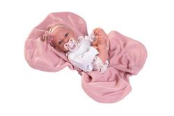 Lalki Antonio Juan - Noworodek Baby Toneta postawy z kocem