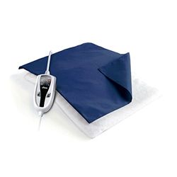 Ufesa Flexy Heat N Electric Thermal Cushion 38 x 27 cm, 100 W, 4 Temperature Levels, Timer, Auto Shut-Off, Blue Textile Cover