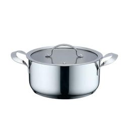 Haeger PA-24H.003A Cocotte avec couvercle Beige Gris Ø 24 cm