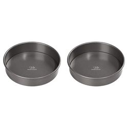 Tala Sandwich Tin - Non-Stick Baking Pan with Loose Base - Even Heat Distribution Cheesecake Tin - Carbon Steel, Dishwasher and Freezer Safe Cake Tins for Baking - 20cm (Pack of 2)