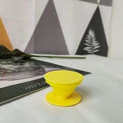 DACCSTA Stand Handle Bracket Handle voor smartphones en tablets met Retractable Socket-Yellow