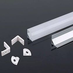 V-TAC Profilo in Alluminio Angolare per Strip LED, Bianco