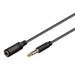 Goobay Cabo de áudio de 5 m 3,5 mm preto - cabos de áudio (3,5 mm, 3,5 mm, 5 m, preto)