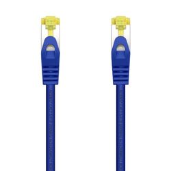 VoltShine Câble réseau RJ45 LSZH Cat. 7 S/FTP AWG 26 bleu 0,5 m, idéal pour les connexions haute vitesse sur les réseaux informatiques.
