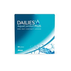 Dailies AquaComfort Plus Lentes de contacto de reemplazo diario, Pack de 90, R 8.7 mm, D 14.0 mm, +1.75 Diopt