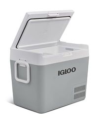 IGLOO ICF40 Glacière à compresseur avec une capacité de 38 litres, 12/24 V et 230 V, mini-réfrigérateur pour voiture, camion, bateau, camping-car et prise de courant.