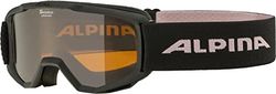 ALPINA Piney, Occhiali da Sci Unisex-Bambini, Black-Rose, One Size