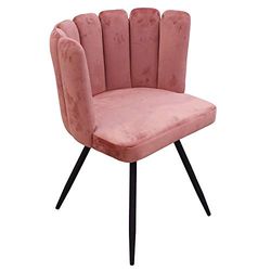 CMP Paris Ariel Krzesło Aksamitne Różowe, Metal, Pink, cm
