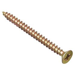 Forgefix MPS660Y Parafuso multiusos compatível com Pozi CSK ST ZYP 6,0 x 60 mm, caixa de 100, amarelo passivo, 6 x 60 mm