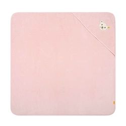 Steiff Unisex barn mini basic badhandduk med huva, silver pINK, en storlek