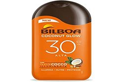 Bilboa, Coconut Glow Solar Milk SPF 30, Solkräm med kokosnötsolja och E-vitamin, Lätt på huden, Vattentåligt solskydd, 200 ml