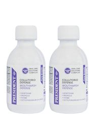 President KIT 2 COLLUTORIO DEFENSE ad azione Antimicrobica, Antiplacca e Lenitiva. Ideale per chi soffre di alitosi e come mantenimento dopo trattamenti con Clorexidina. 2X200ml