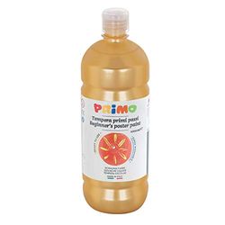 Morocolor PRIMO, Gouache brillante Premiers pas 1000 ml, Or, Gouache colorée en bouteille, Couleurs brillantes lavables, Peut être utilisée sur plus surfaces, Pour ceux qui commencent à peindre