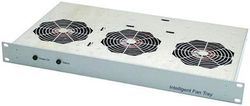 RS PRO Boitier de ventilateur type 1U, 3 ventilateurs, 170 m³/h, B. 19", H. 1U