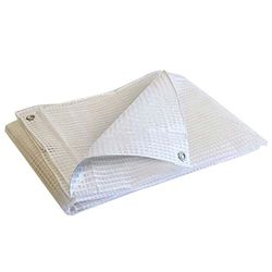 Lona de proteção 4 x 10 m - TECPLAST - TR170MU - Lona reforçada transparente - qualidade profissional - impermeável - anti-UV