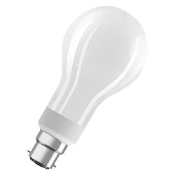 OSRAM Lampada LED Classic LED LED A150 per base B22D, forma di pera, vetro Matt, 2452 lumen, bianco caldo, 2700k, sostituzione per lampadine convenzionali da 150 W, non dimmerabile, 1 pacco