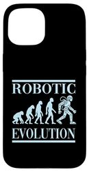 Trasformazione umanoide dell'evoluzione robotica Custodia per iPhone 15