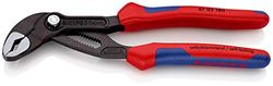 Knipex Cobra® Suporte para bombas de água cinza atramentado, com capas multicomponentes de 180 mm (cartolina auto-serviço/blister) 87 02 180 SB
