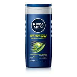 Nivea Men Energy Shower Gel, 250 ml - Pack of 6