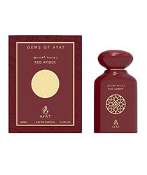 Eau de Parfum GEMS OF AYAT - Jade 100ml By AYAT PERFUMES - Arabisk doft för män och kvinnor - Orientalisk Oud Tillverkad och designad i Dubai - Noter : Jasmin Mysk och Vanilj (Red Amber)