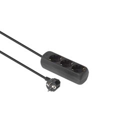 Microconnect – 3 vie schuko 5 m nero, gru0035b)