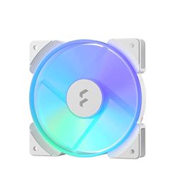 Fractal Design Prisma AL-12 Wit – 120 mm Computer Fan - PWM Control - Zes adresseerbare RGB LED's - ARGB - LLS Lagers - TripWire Technology - RGB (1-pack)