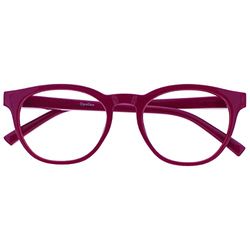 OPULIZE Blu - Occhiali da Lettura Filtro Luce Blu Montatura Tonda Fashion Cerniere a Molla Migliorano il Sonno Gaming Computer Anti Riflesso Rosa Uomo Donna B5-4 +1.00