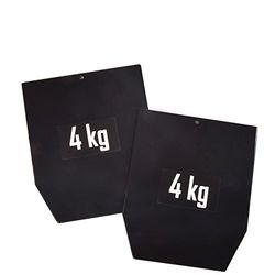 Sveltus plaat staal 1799-1 gewicht voor gewichtsvesten unisex volwassenen, zwart
