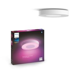 Philips Hue White and Color Ambiance Infuse, Plafoniera Smart, Grande, Bluetooh, 52.5 W, o tramite app, Bianca