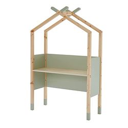 BAÏTA Bureau Enfant tipi Tiny Vert et pin