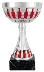 Art-Trophies AT11925 deltagande sporttrofé, unisex vuxna, silver/röd, 11 cm