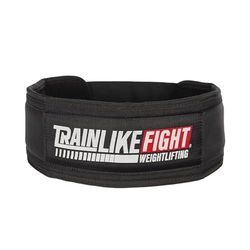 TRAINLIKEFIGHT Gewichthefgordel voor functionele training, gewichtheffen, fitness en training met hoge belasting, lendensteun, EB (zwart, XL)