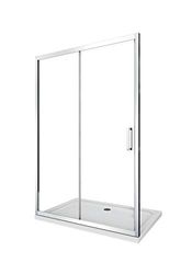 Porta Doccia Scorrevole Bagno Nicchia vetro 6 mm Anti-calcare H.190 (155-160 H.190 cm)
