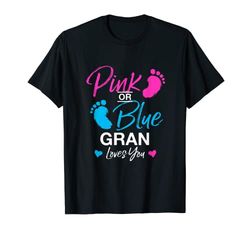 Gender Reveal Gran Baby Shower Grandma T-Shirt