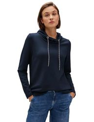 STREET ONE Sweatshirt Hoodie, blauw (deep blue), 34