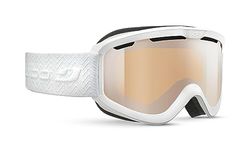 Julbo June Masque de Ski pour Femmes, Blanc, M