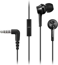 Panasonic RP-TCM115E-K Ergonomiczne Słuchawki Douszne, Czarne