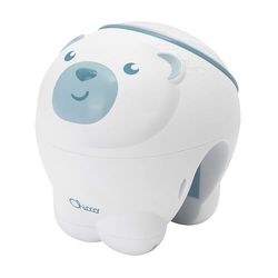 Chicco First Dreams IJsbeer Projector, 2in1 Wieg en Nachtkastje Projector, Nachtlampje voor kinderen, Noorderlicht Projectie, Ontspannende Klassieke Muziek en Natuurgeluiden, Babyspeelgoed, 0 Maanden+