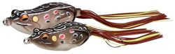 Savage Gear 3D Walk Frog - Esca topwater a corpo cavo per pescatori di bass e lucci, azione realistica e amo amo staccabile, pesca in acqua dolce in laghi, stagni e fiumi marrone 7 cm