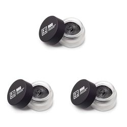 3INA MAKEUP - The 24h Cream Eyeshadow 900 - Noir - Fard à paupière crème longue durée 24h - Nuances mates et chatoyantes - Haute pigmentation - Formule waterproof - Vegan - Cruelty Free (Lot de 3)