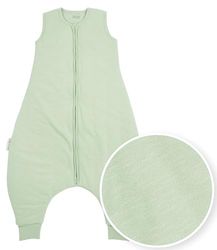 Meyco Baby Winter Sleeping Overall Jumper (sovsäck av 100% slubbad bomull, mjuk, andas, fuktreglerande, 2.0 TOG, storlek: 92 cm), Mjukgrön