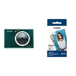 Canon fotocamera istantanea Zoemini S2 verde acqua + carta fotografica ZINK 50 fogli