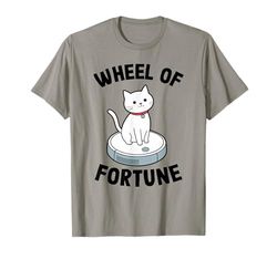 Wheel of Fortune Robot Vacuum Cleaner Funny Cat T-Shirt