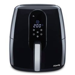 H.KOENIG Friggitrice ad aria senza olio FRY820, capacità 5,5L, 7 programmi di cottura, temperatura regolabile da 80°C a 200°C, touch screen, cestello rimovibile, lavabile in lavastoviglie, 1800 W