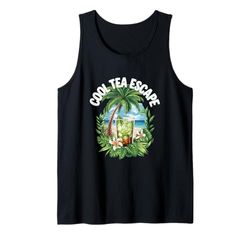 Cool Tea Escape Tè Verde Rinfrescante Limone Vitalità Zen Joy Canotta