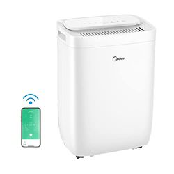 Midea Fresh Dry 10 Luchtontvochtiger, 10 l/24 uur, voor thuis, meeldauw, wifi-bediening, HEPA-filter