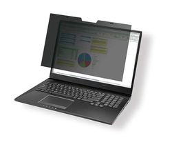 Durable Magnetic Privacy Filter for 14'' 16:10 Screens - Includes Travel Bag and Cleaning Cloth - Grey - Perfect for Privacy When Travelling
