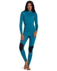 Billabong 302 Foil BZ FL Fullsuit Combinaisons humides pour Femmes, Blue, XL